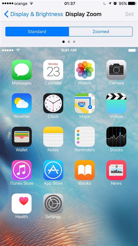 Toradh íomhá ar iOS 9 Phone Screen