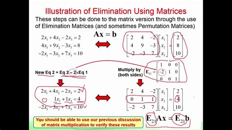 EECE212 Note Set 10 Elimination using Matrices - YouTube