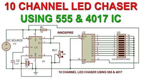 Toradh íomhá ar 4017 IC Counter Circuit