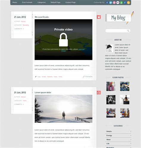 Top 10 Wordpress templates for blogs with responsive design