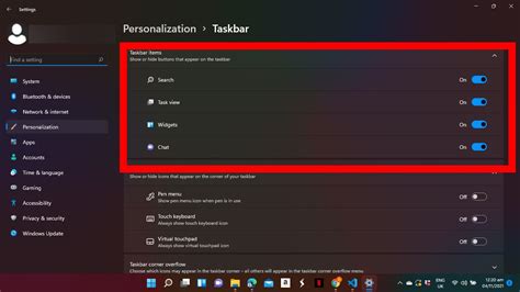 Image result for Taskbar Properties Windows 11