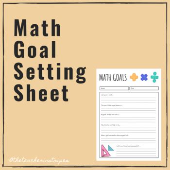 Image result for Math Goals Sheets for 5th Graders