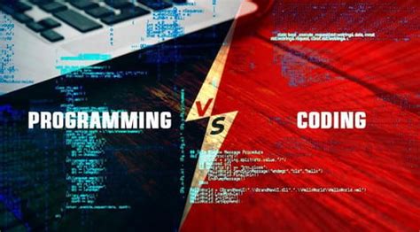 Image result for Discuss the Difference Between Programing and Coding
