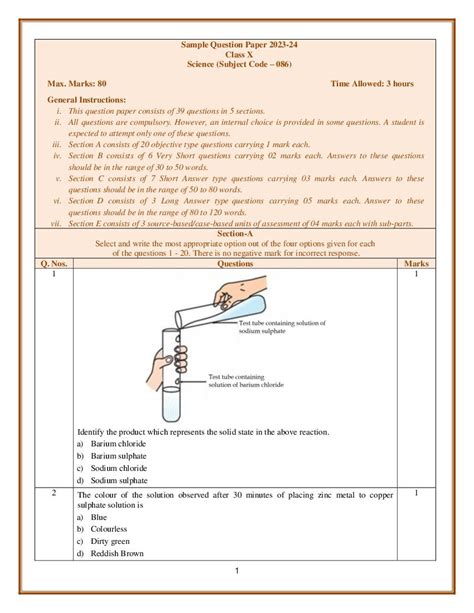 Toradh íomhá ar CBSE Class 10 Experiments