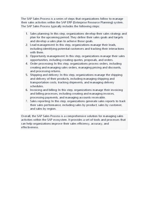 Toradh íomhá ar SAP Sales Process