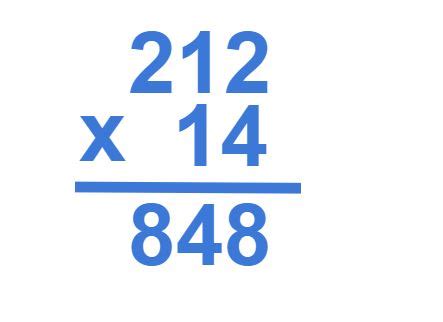 Image result for Example of Long Multiplication