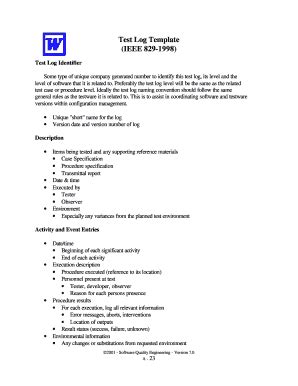 Image result for Test.log Exmaple