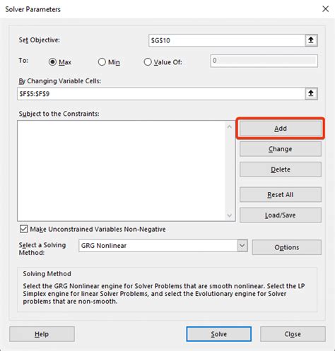 Image result for Solver Excel Tab