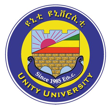 Toradh íomhá ar Unity University Logo Blue Color