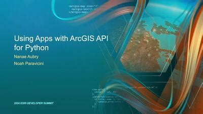 Afbeeldingsresultaten voor ArcGIS for Python API Not Made by Esri