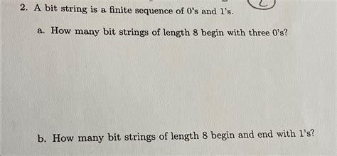 Image result for How Many Bit Strings Question and Answer Worksheet