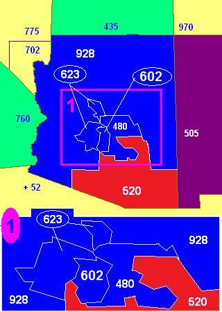 Image result for Where Is 520 Area Code
