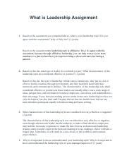 Leadership Assignment に対する画像結果