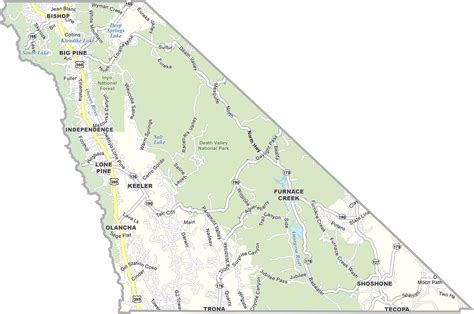 Zip Code Map Inyo County CA に対する画像結果