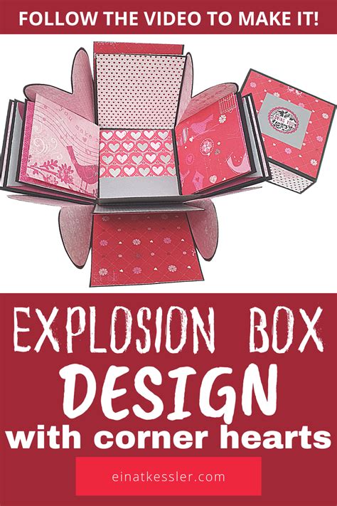DIY Explosion Box Tutorial | Explosion box design, Paper box diy ...
