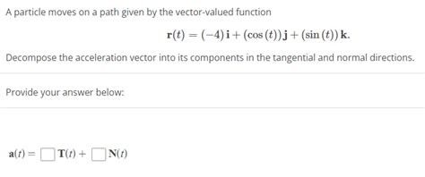 Toradh íomhá ar Path of the Particle of a Function Vector