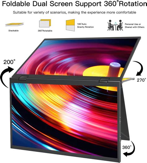 Virzen Folding Stacked Portable Monitor 1080P IPS Review - Mini PC Reviewer