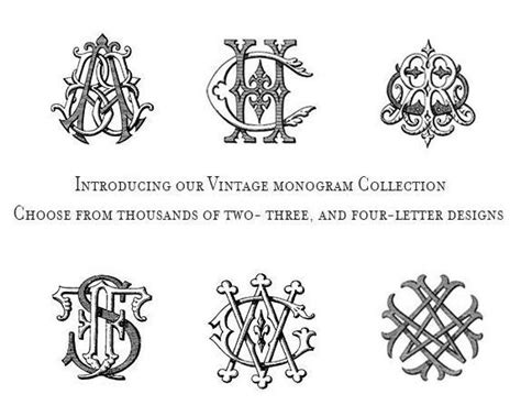 Image result for Monogram Examples 1800