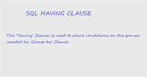 Image result for Having Trong SQL