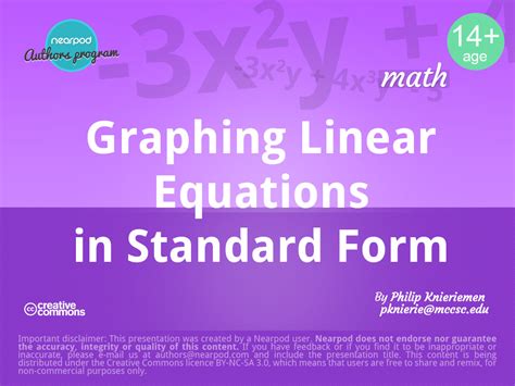 Linear Function in Standard Form Graph に対する画像結果