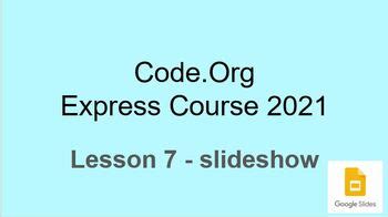 Image result for Code.org Lesson 7 Answers