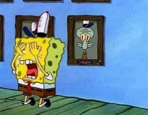 Image result for Spongebob and Squidward Crying
