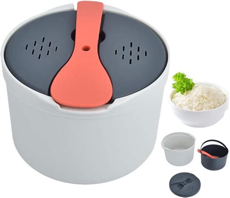 Amazon.com: Microwave Rice Cooker Steamer, Microwave Pasta Cooker with ...