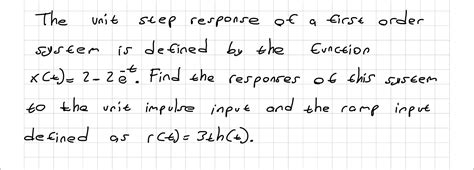 Image result for First Order System Unit Step Impulse