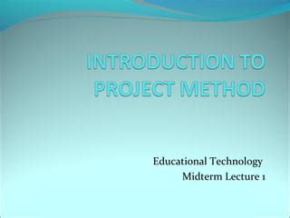 Image result for Project Method Notes for Teachers