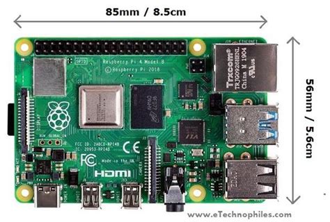Image result for Raspberry Pi 4 Demensions
