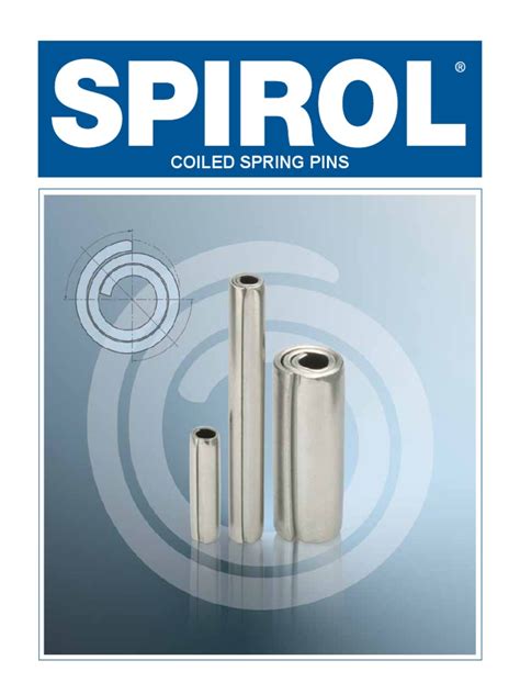 Spiral Coiled Spring Pins Design Guide | PDF