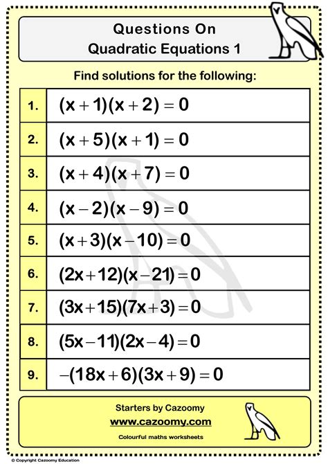Image result for Quadratic Formula Practice Worksheet