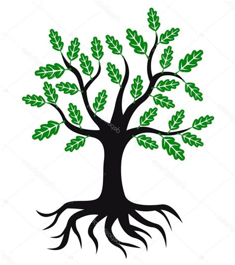 Toradh íomhá ar Tree with Roots Icon