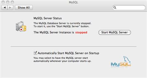 Afbeeldingsresultaten voor Start MySQL Server