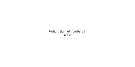Afbeeldingsresultaten voor Sum Int Python