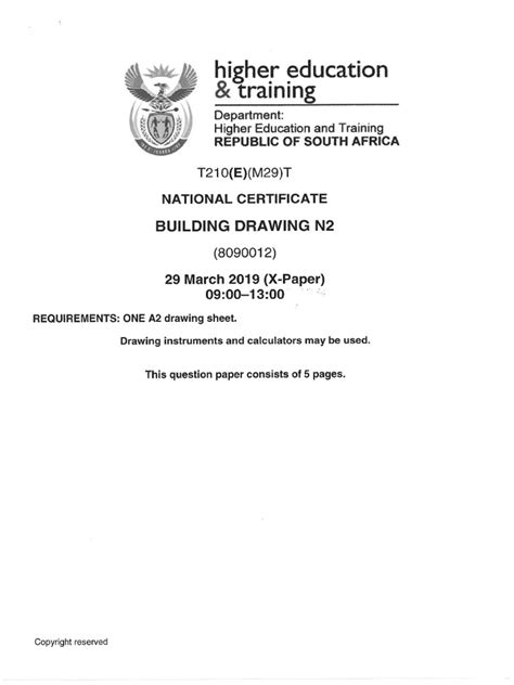 Image result for Building Science N2 Past Papers