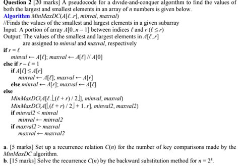 Image result for Divide and Conquer Algorithm in Pseudocode