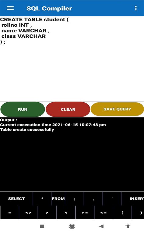SQL Compiler for Practice に対する画像結果