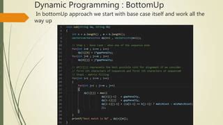 Bottom-Up Dynamic Programming に対する画像結果