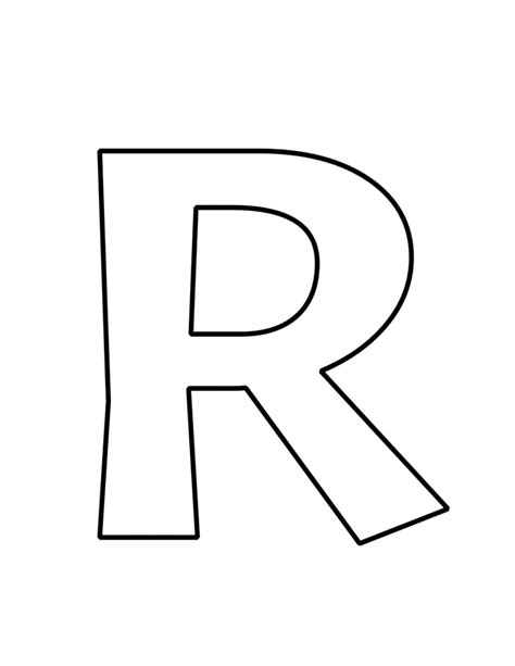 Image result for Printable Bubble Letter R