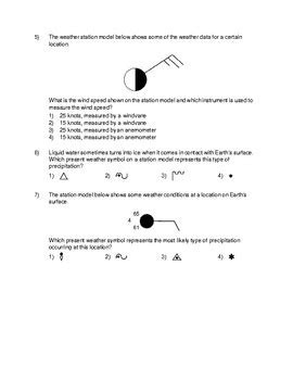 Afbeeldingsresultaten voor Reading Station Models Worksheet Answer Key
