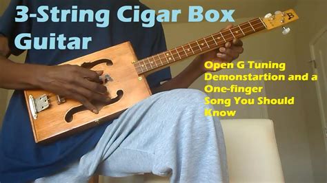 Image result for Open Tuning 4 String Cigar Box Guitar