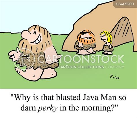 Image result for Java Man Cartoon