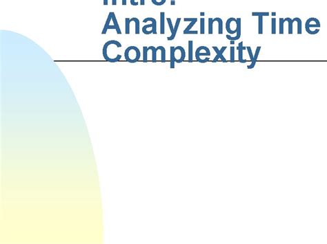 Toradh íomhá ar Analyzing Time Complexity