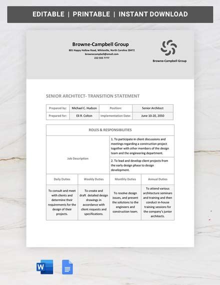 Toradh íomhá ar Transition Statement Examples for Financial Institutions
