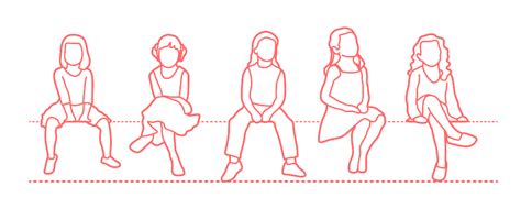 Image result for How to Draw a Front View Sitting