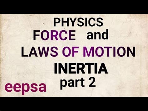 Toradh íomhá ar Inertia and Mass Class 9