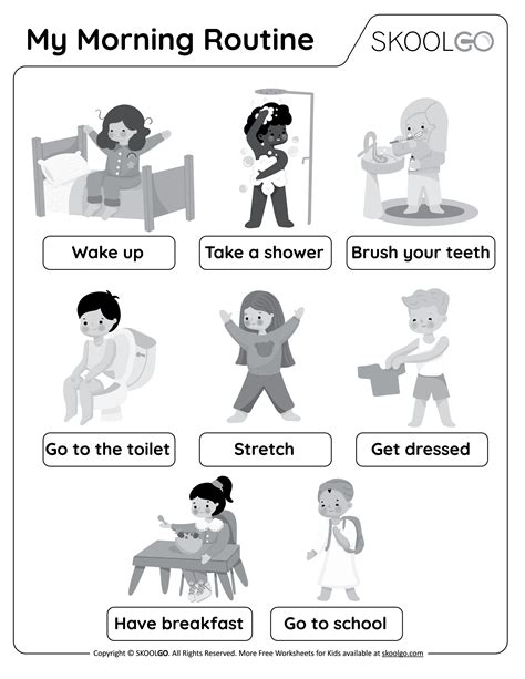 Image result for Routine Worksheet