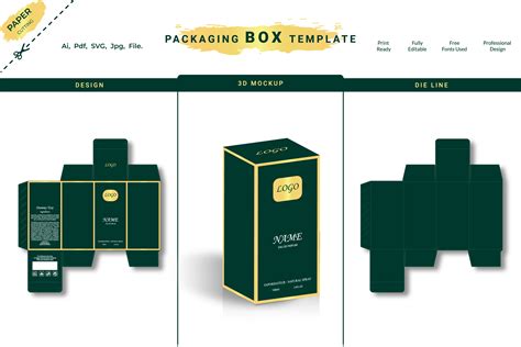 Toradh íomhá ar Packaging Design Layout