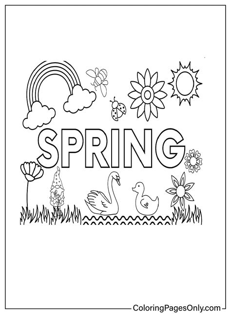 Image result for Free Printable Spring Coloring Pages